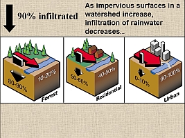 Cause of watershed runoff