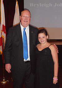 Mayor Kant and Bryleigh Johnson